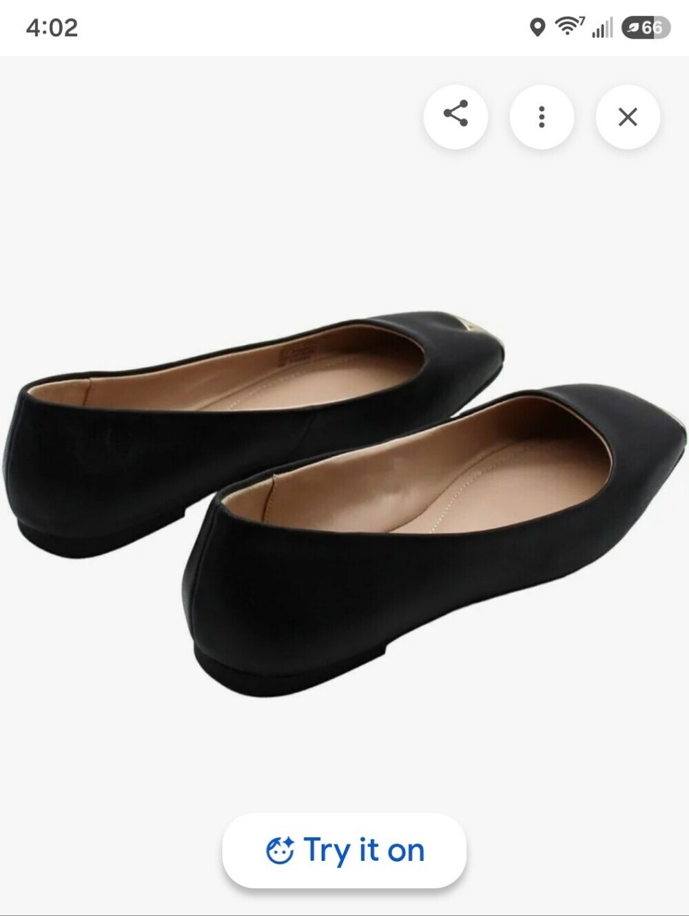 Alfani Step N' Flex Womens Neptoon Square Toe Flats Black Size 7 Ballet Flats - Picture 4 of 14